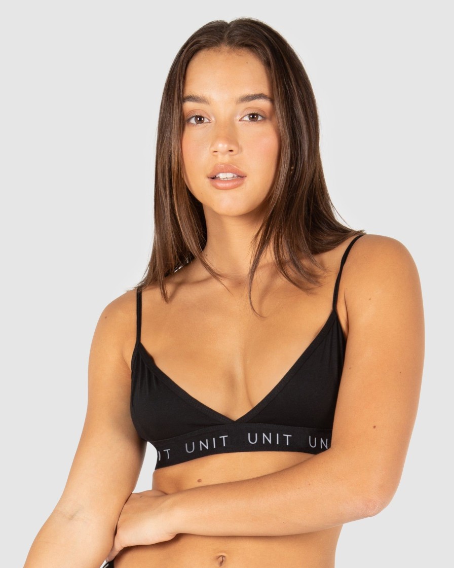 Ladies UNIT | Unit Layer Ladies Triangle Bra - 3 Pack Black