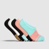 Sports UNIT Ladies | Unit Equip Invisible Bamboo Socks - 5 Pack Multi