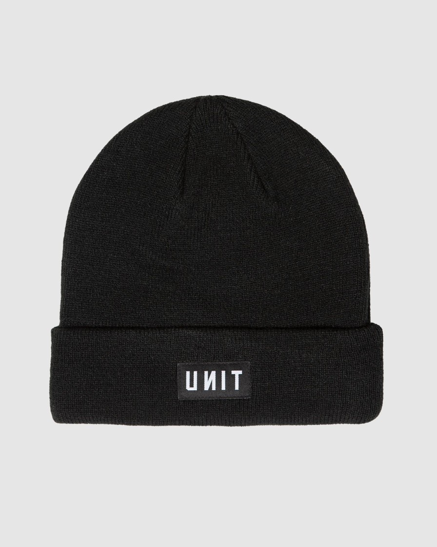 Sports UNIT Accessories | Unit Stack Mens Beanie Black