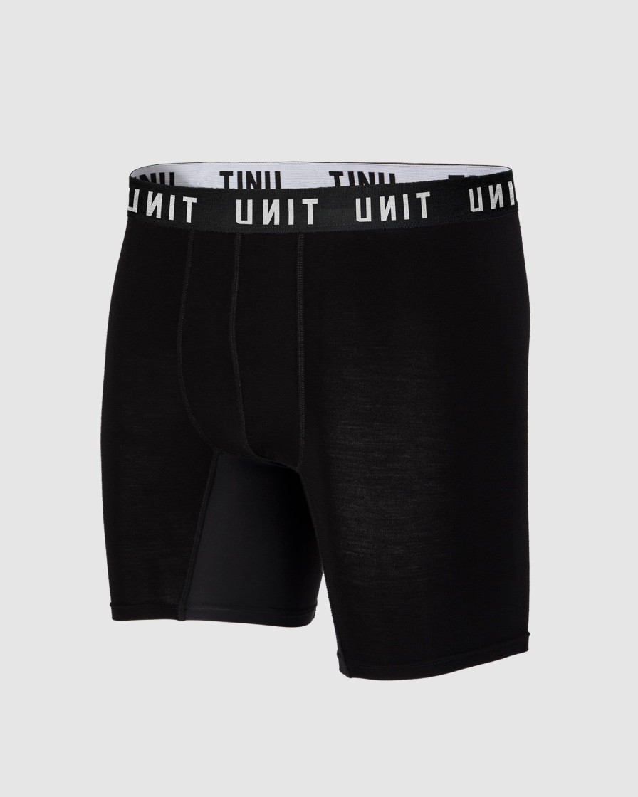 Workwear UNIT Socks & Underwear | Unit Mens Everyday Bamboo Underwear Black