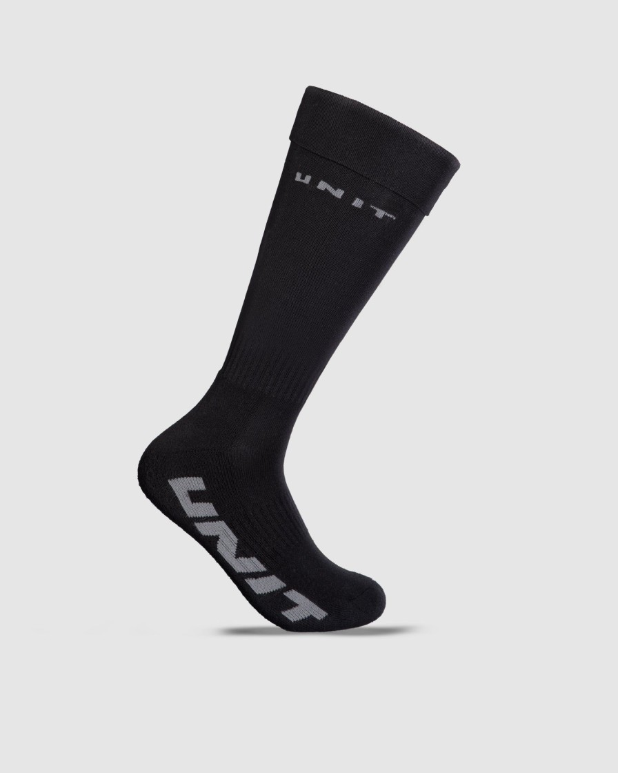 Sports UNIT Accessories | Unit Extra Thick Bamboo Socks Hi-Rise - 1 Pack Black