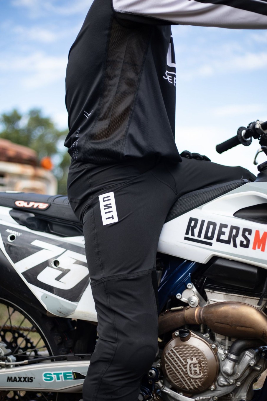 Mens UNIT Pants | Unit Stack Flexlite Mx Pants Black