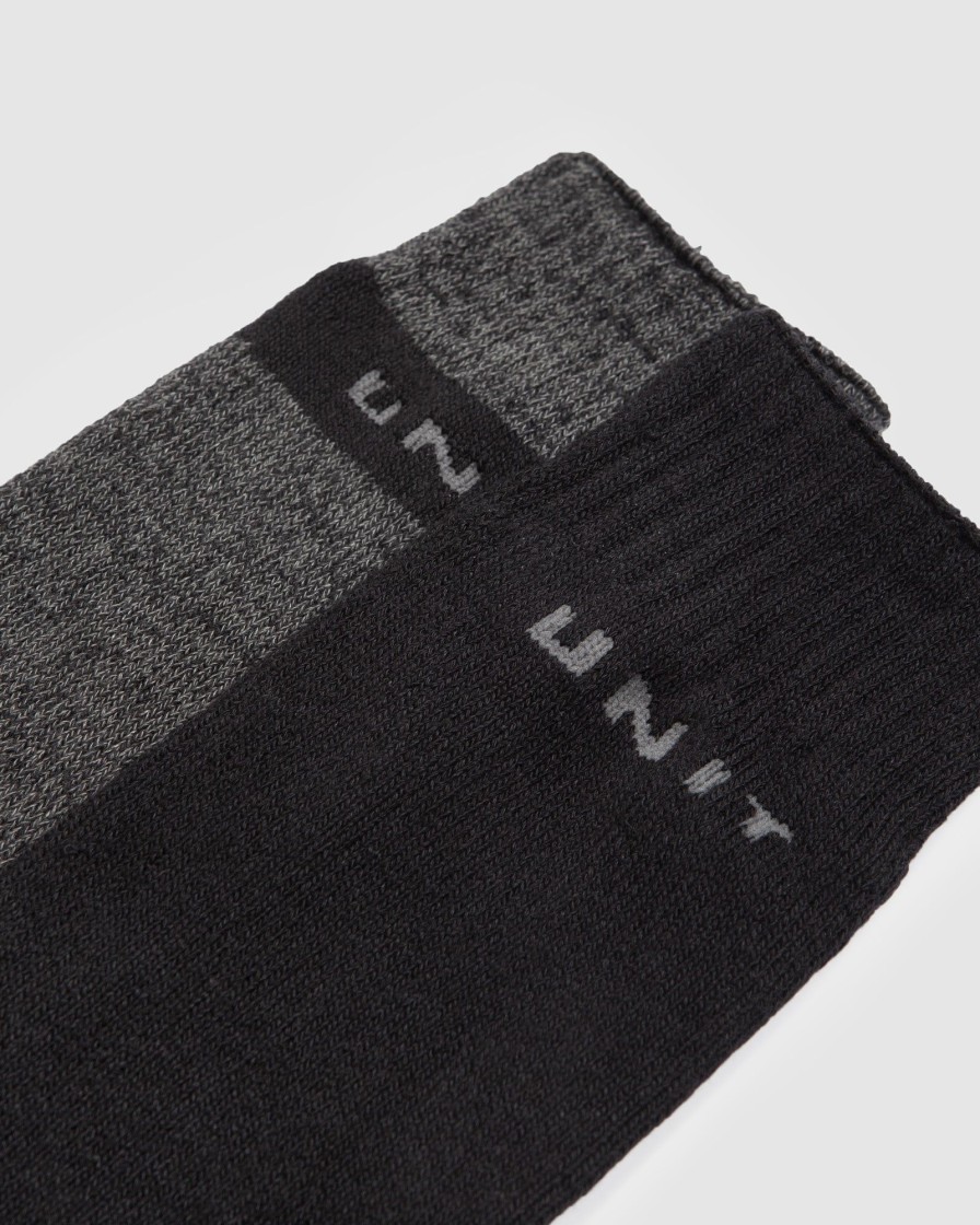 Sports UNIT Men | Unit Task Extra Thick Bamboo Socks 2 Pack Multi