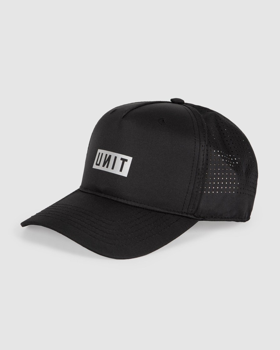 Sports UNIT Mens | Unit Mens Impact Trucker Cap Black