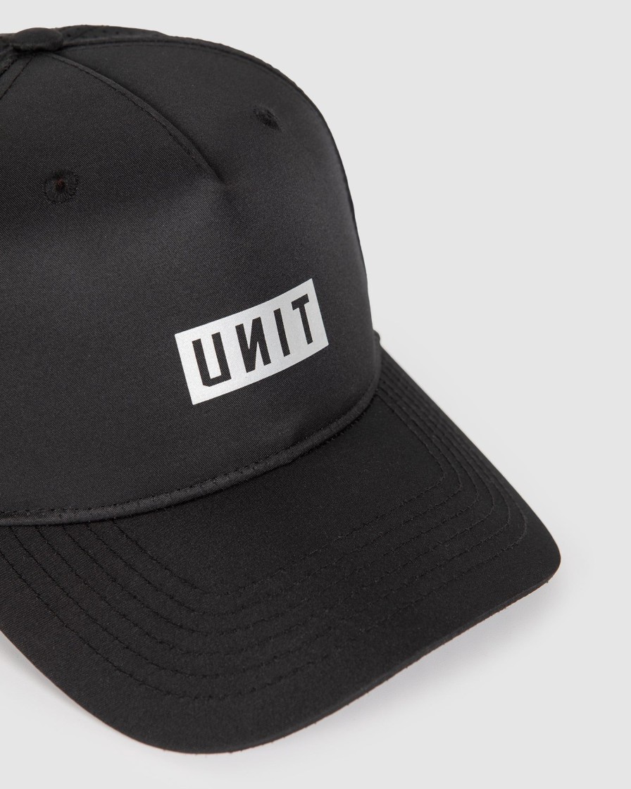 Sports UNIT Mens | Unit Mens Impact Trucker Cap Black