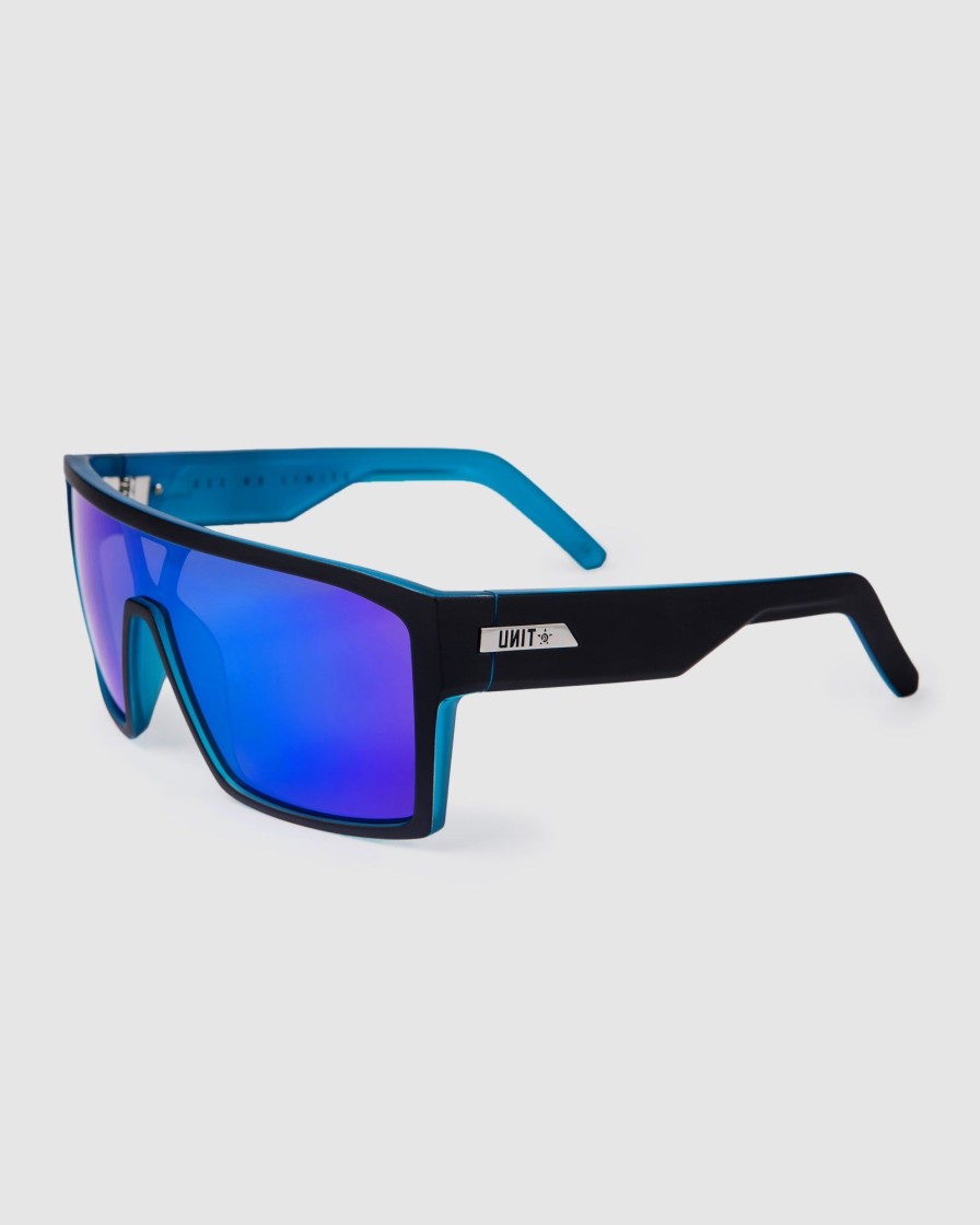 Sports UNIT Mens | Unit Command Sunglasses Polarised Black Sky