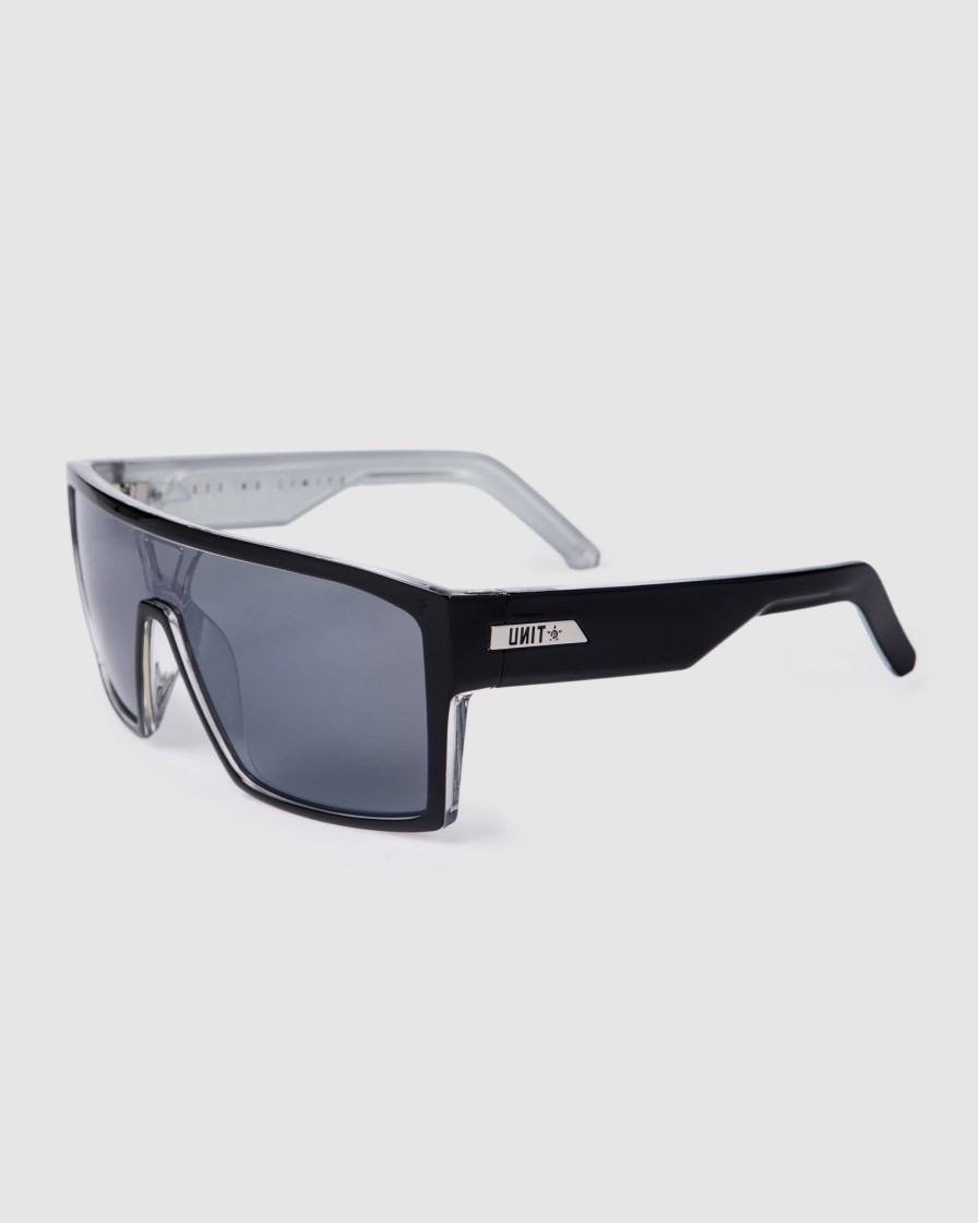 Sports UNIT Mens | Unit Sunglasses Command Polarised Black Silver