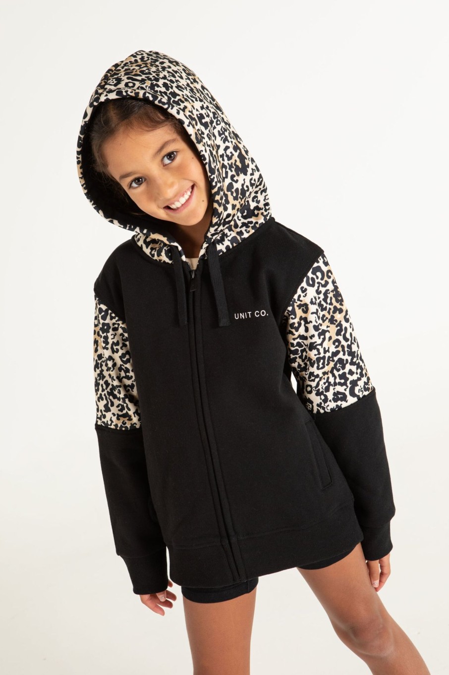 Youth UNIT | Unit Kids Rebel Zip Thru Hoodie Black