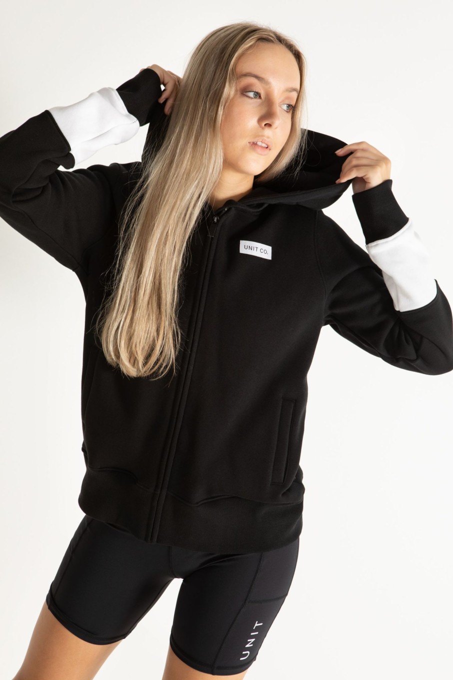 Ladies UNIT | Unit Ladies Low Key Hoodie Black