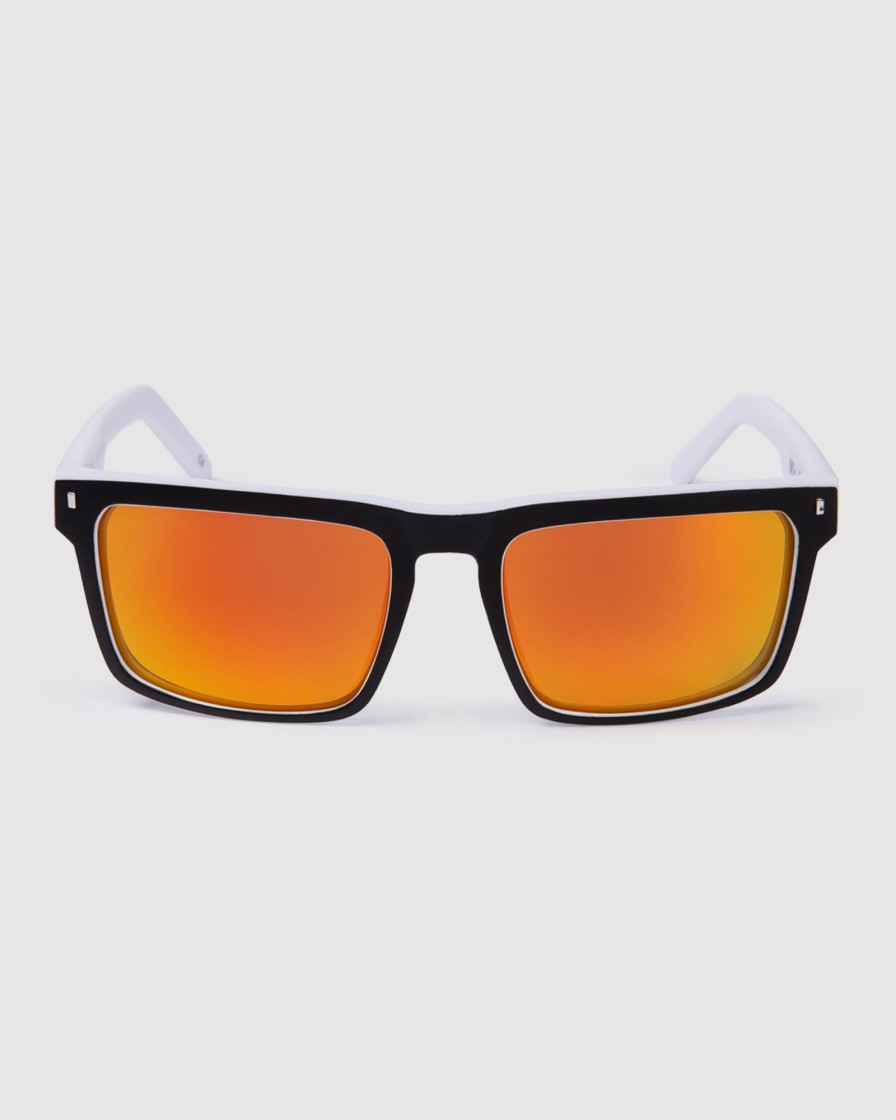 Sports UNIT Mens | Unit Primer Sunglasses - Matte Black White Polarised Mb White