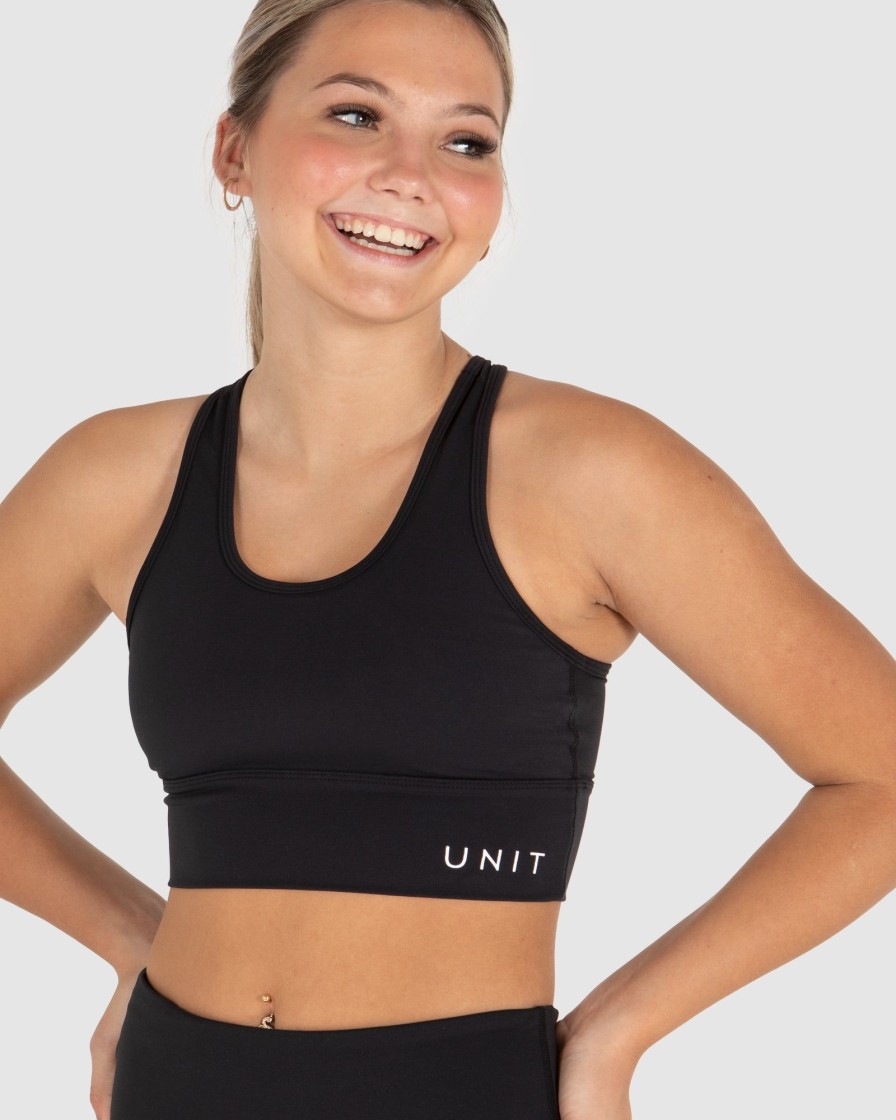 Sports UNIT Youth | Unit Get Set Youth Active Crop Top Black