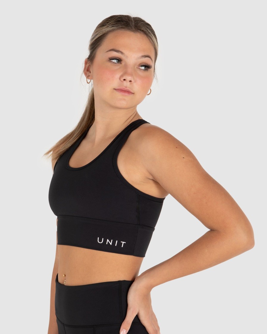 Sports UNIT Youth | Unit Get Set Youth Active Crop Top Black