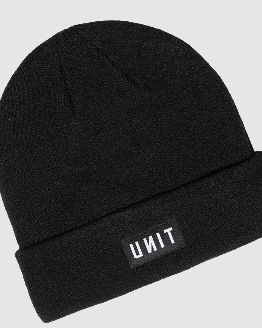 Sports UNIT Men | Unit Stack Mens Beanie Black