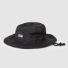 Mens UNIT Headwear | Unit Mens Booney Sun Protection Hat Black