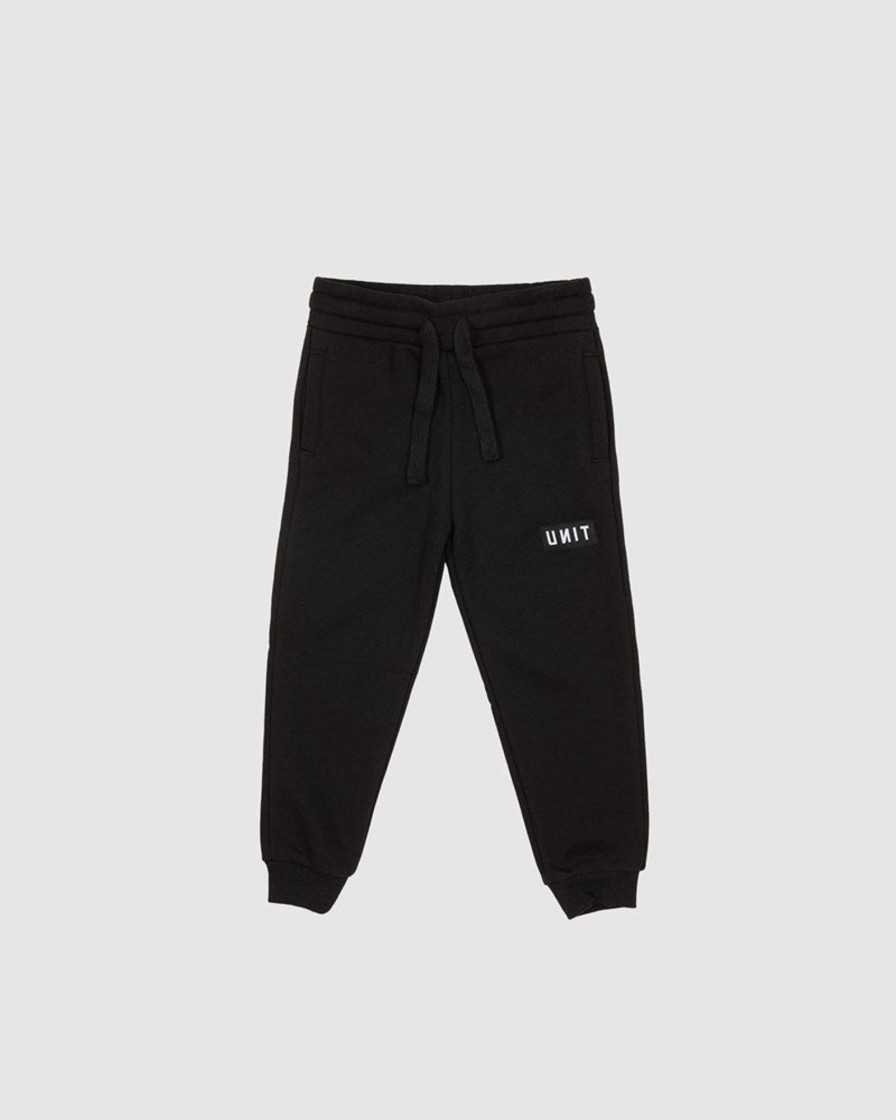 Sports UNIT Youth | Unit Stack Kids Track Pants Black