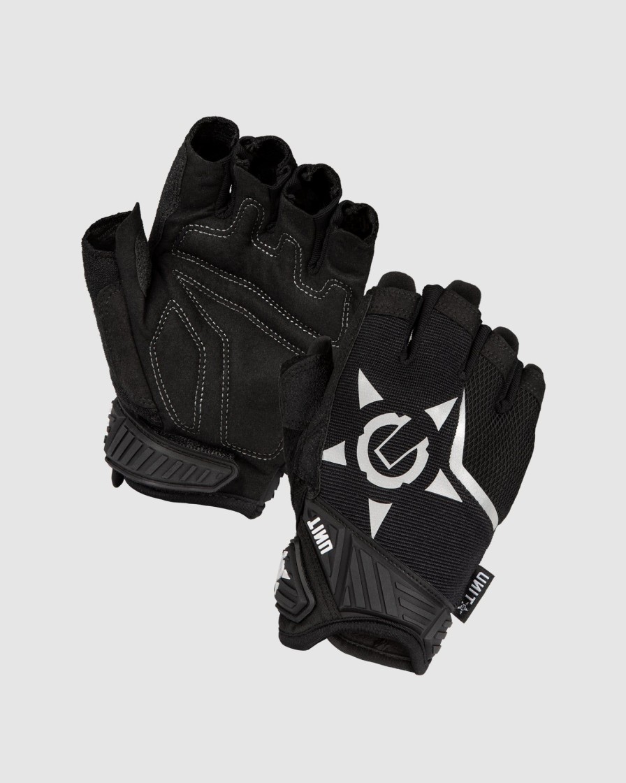 Workwear UNIT | Unit Flex Guard Fingerless Work Wear Gloves Black