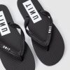 Mens UNIT | Unit Mens Box Thongs / Flip Flops Black White