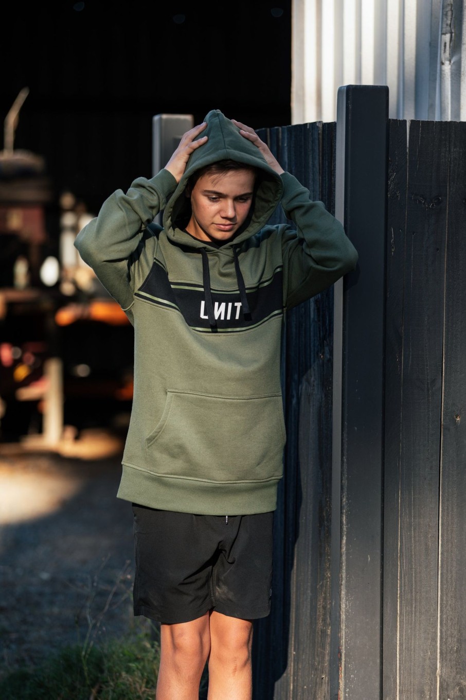 Youth UNIT | Unit Youth Valley Pullover Hoodie Military