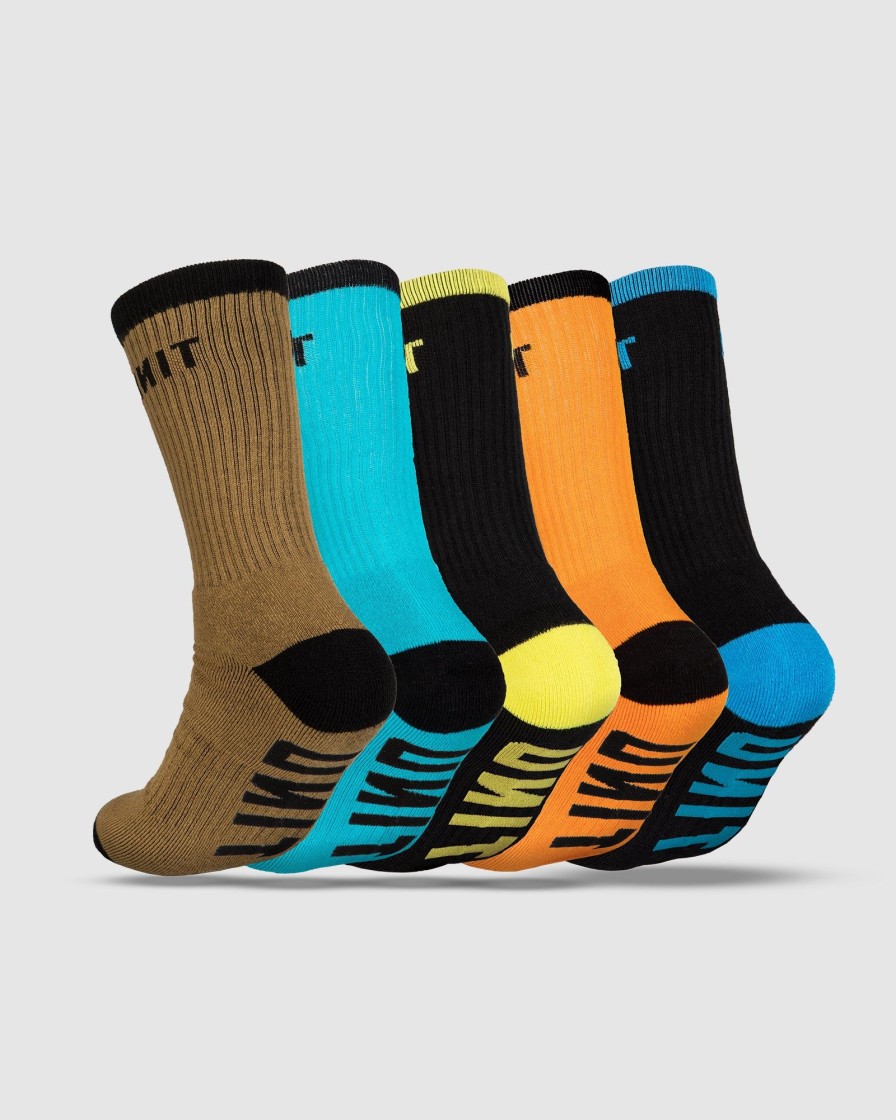 Mens UNIT | Unit Mens React Bamboo Socks - 5 Pack Multi