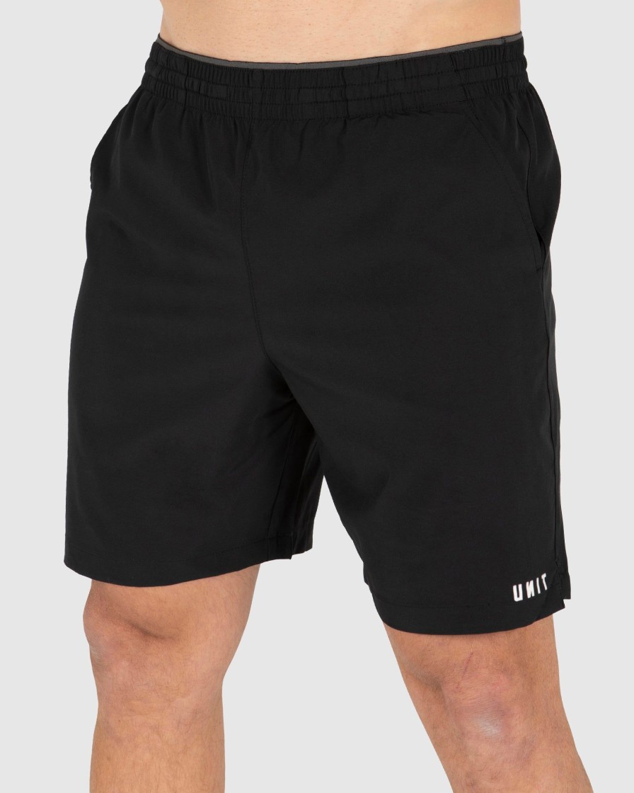 Sports UNIT Men | Unit Mens Central Stretch Shorts 19" Black