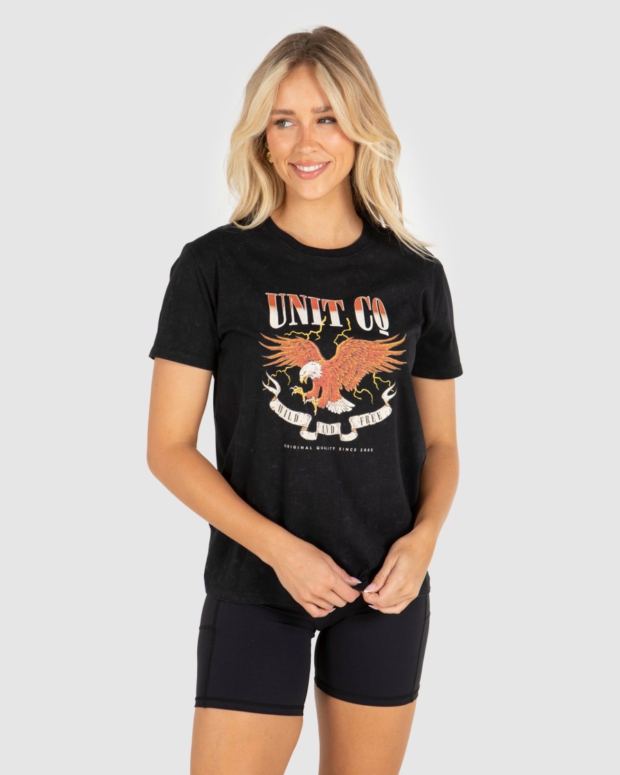 Ladies UNIT Tees / Singlets / Sport Bras | Unit Twilight Ladies T-Shirt Vintage Black