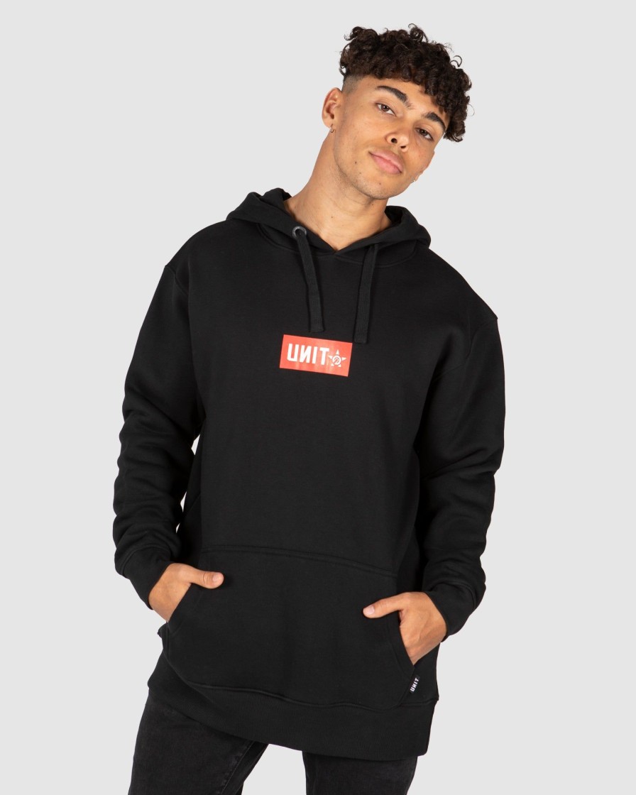 Mens UNIT | Unit Mens Token Hoodie Black