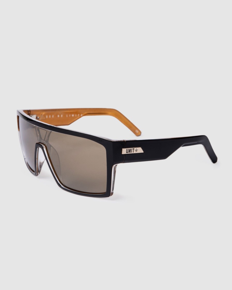 Mens UNIT | Unit Sunglasses Command Polarised Black Gold