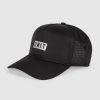 Mens UNIT Headwear | Unit Mens Impact Trucker Cap Black