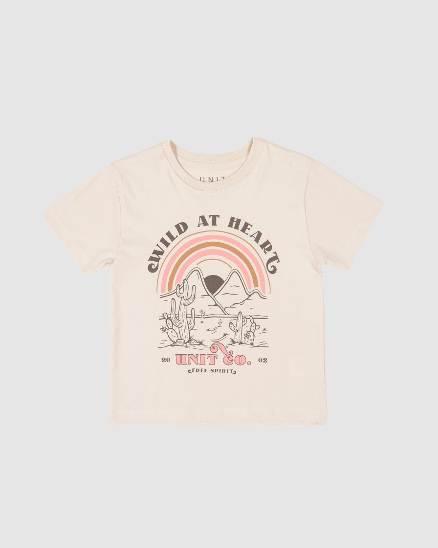 Youth UNIT | Unit Wild Heart Kids T-Shirt Cement