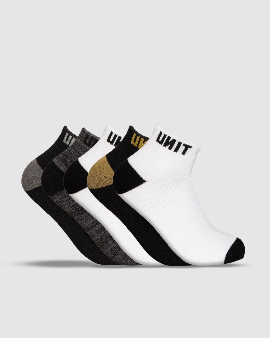 Workwear UNIT | Unit Mens Vital Bamboo Socks - 5 Pack Multi