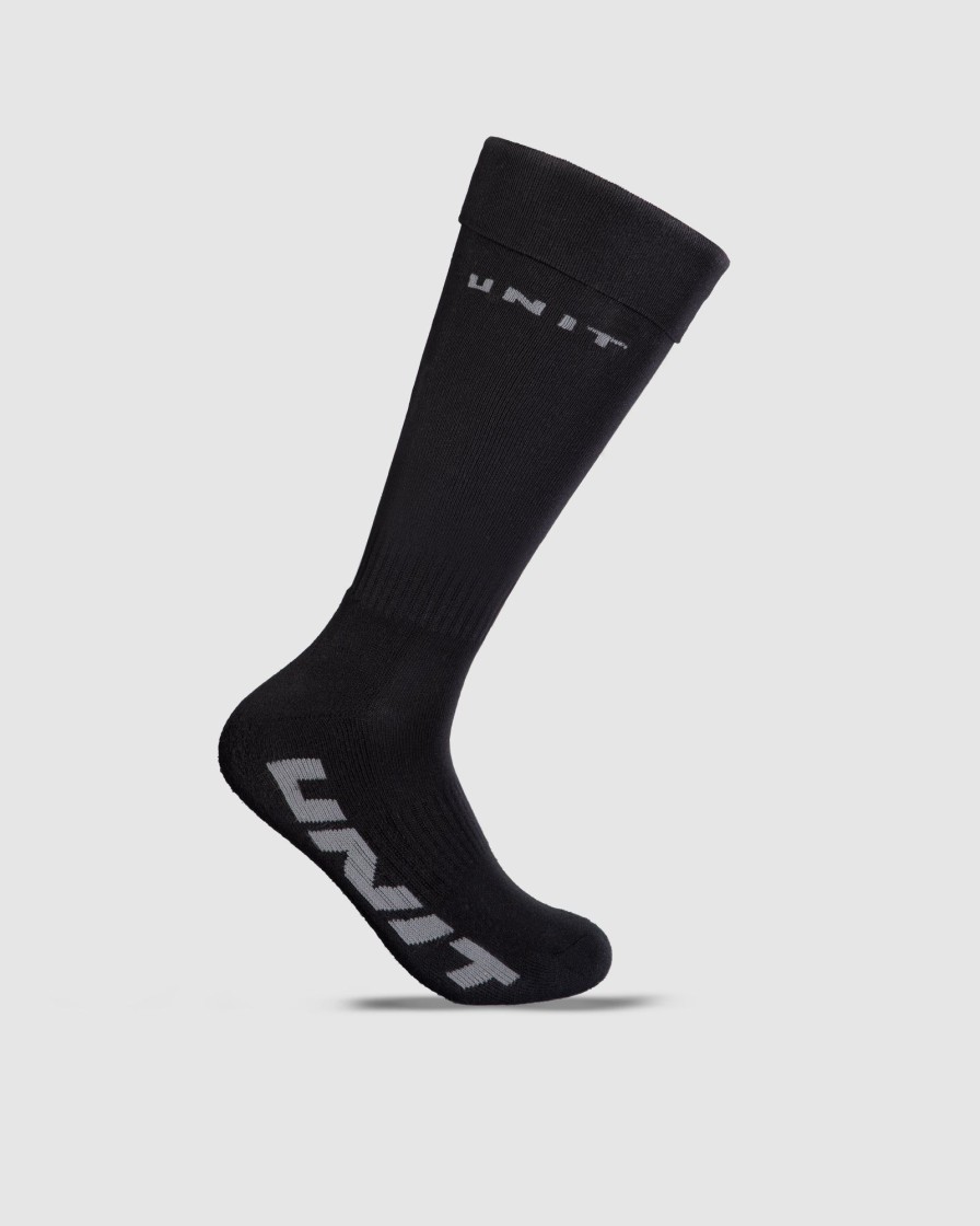 Sports UNIT Accessories | Unit Extra Thick Bamboo Socks Hi-Rise - 1 Pack Black