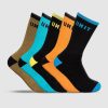 Sports UNIT Mens | Unit Mens React Bamboo Socks - 5 Pack Multi