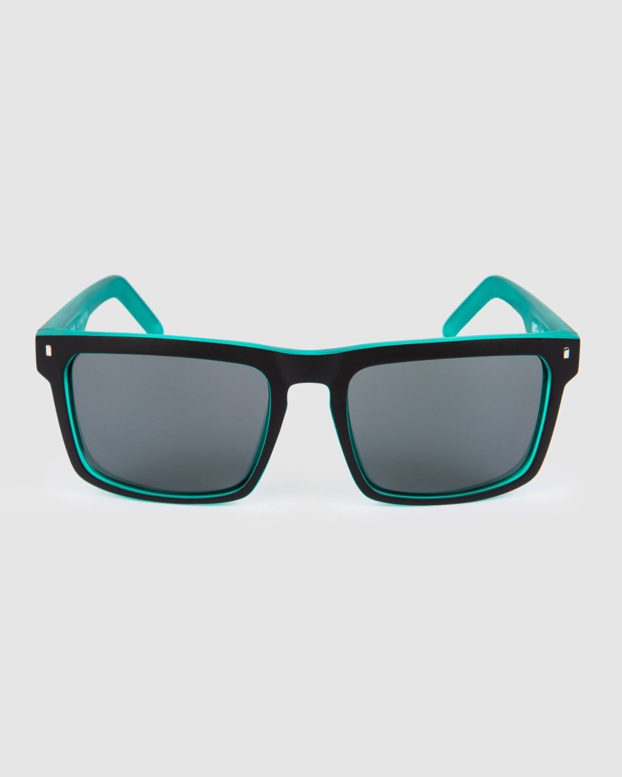 Sports UNIT Mens | Unit Sunglasses Primer - Matte Black Teal Polarised Mb Teal