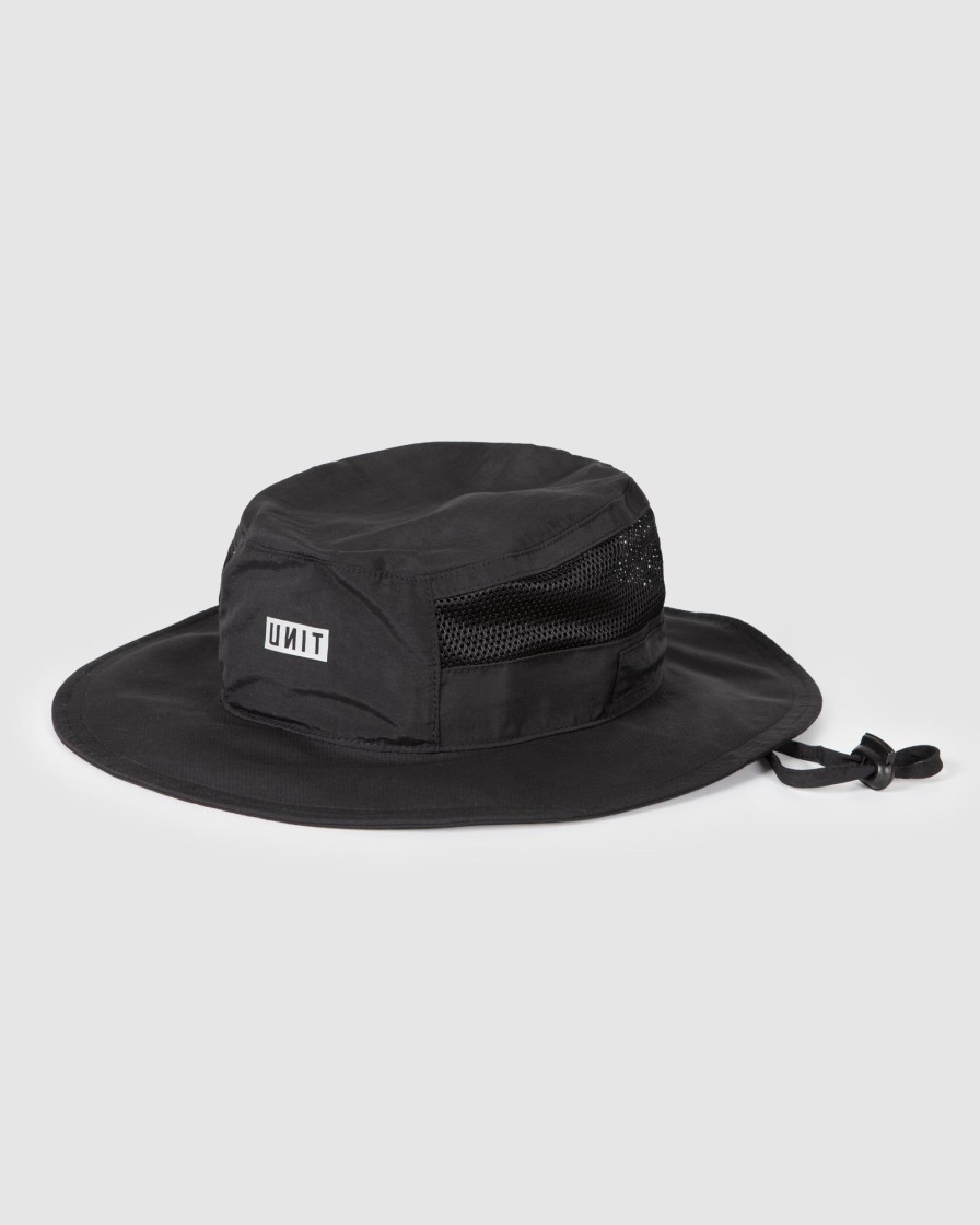 Workwear UNIT | Unit Mens Booney Sun Protection Hat Black