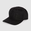 Mens UNIT Headwear | Unit Mens Frontline Snapback Cap Black