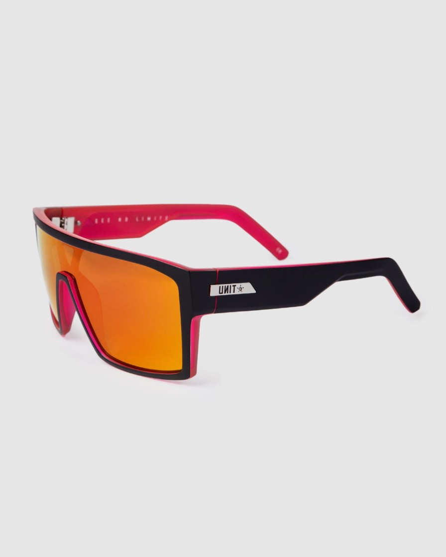 Sports UNIT Accessories | Unit Sunglasses Command - Matte Black Neo Pink Polarised Mb Neon Pink