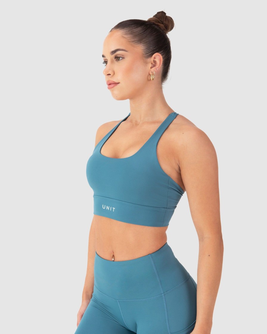 Ladies UNIT | Unit Energy Ladies Sports Bra Jade Blue