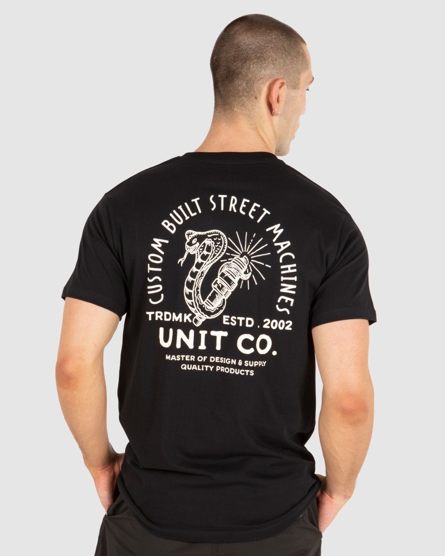 Mens UNIT Tees | Unit Pulse Mens T-Shirt Black