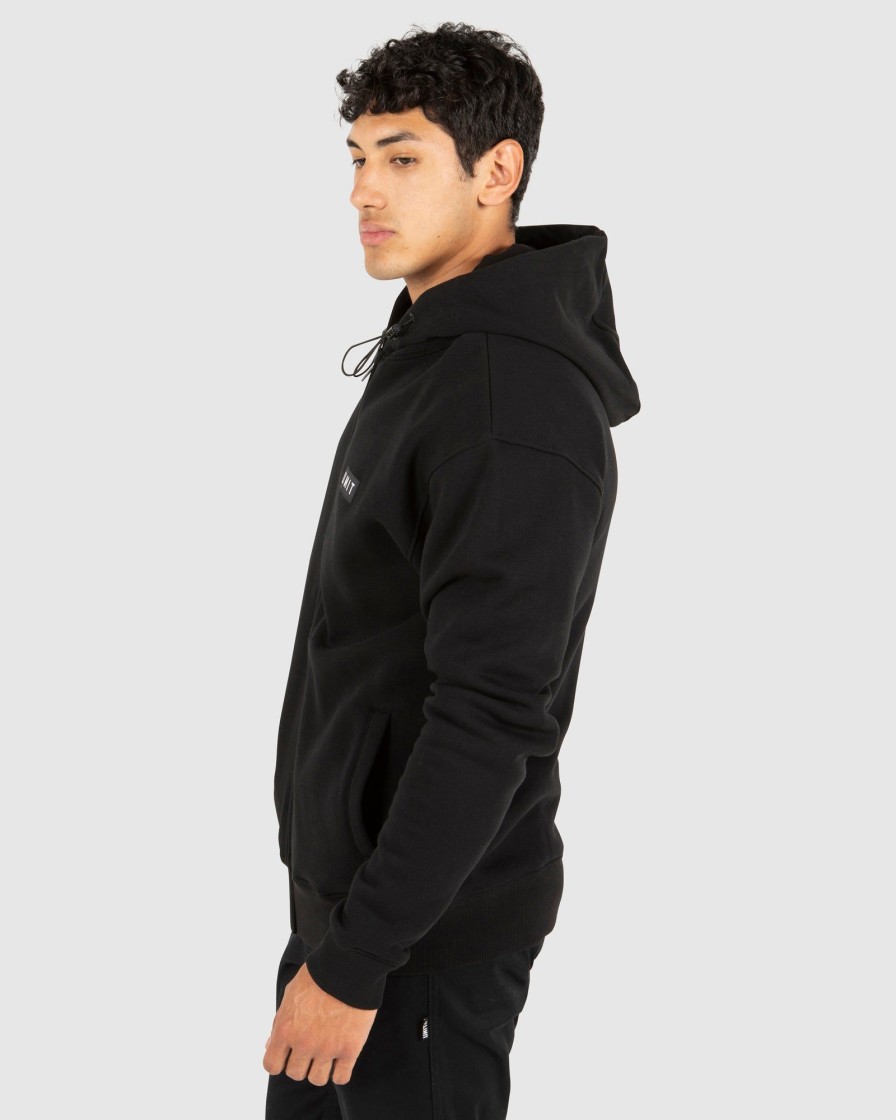 Sports UNIT Men | Unit Mens Stack Zip Thru Hoodie