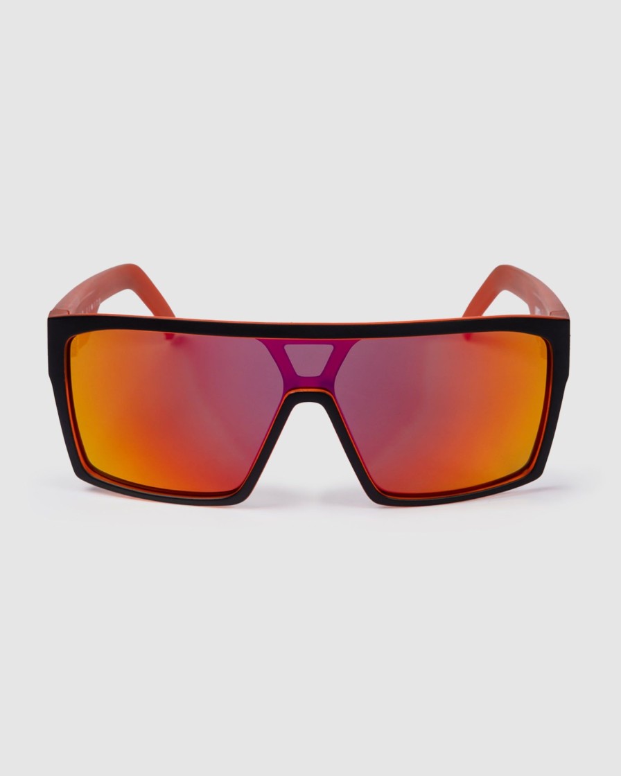 Sports UNIT Mens | Unit Command Sunglasses - Matte Black Orange Polarised Mb Orange