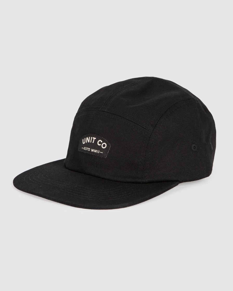 Sports UNIT Mens | Unit Mens Monaco Strapback Cap Black