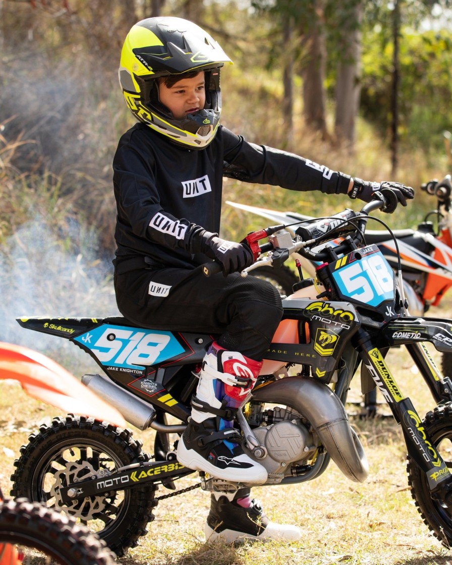 Sports UNIT Mx24 - New Arrivals | Unit Stack Youth Jersey Black