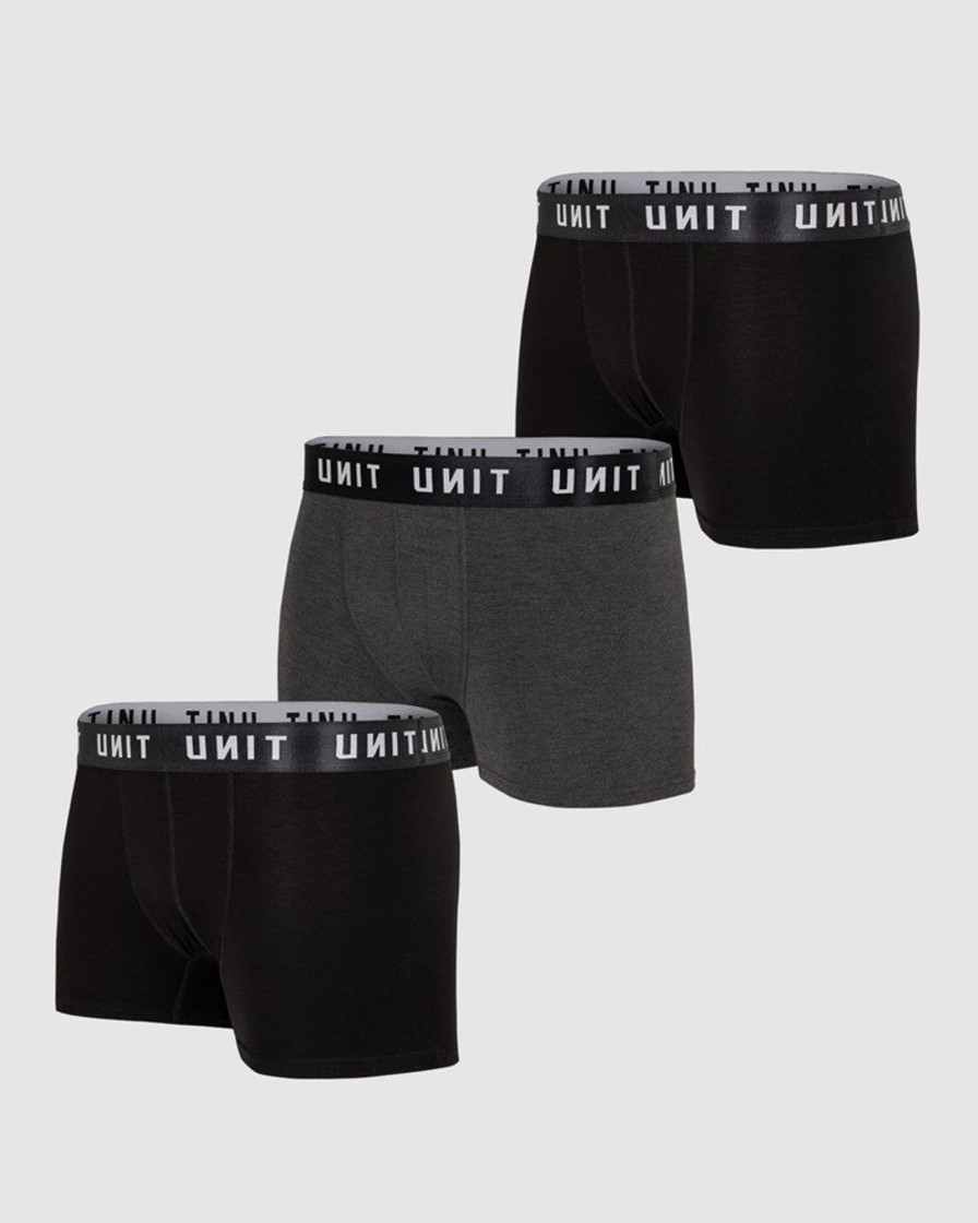 Workwear UNIT Socks & Underwear | Unit Mens Bamboo Short Trunk Underwear Multi